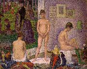 Georges Seurat The Models, oil painting